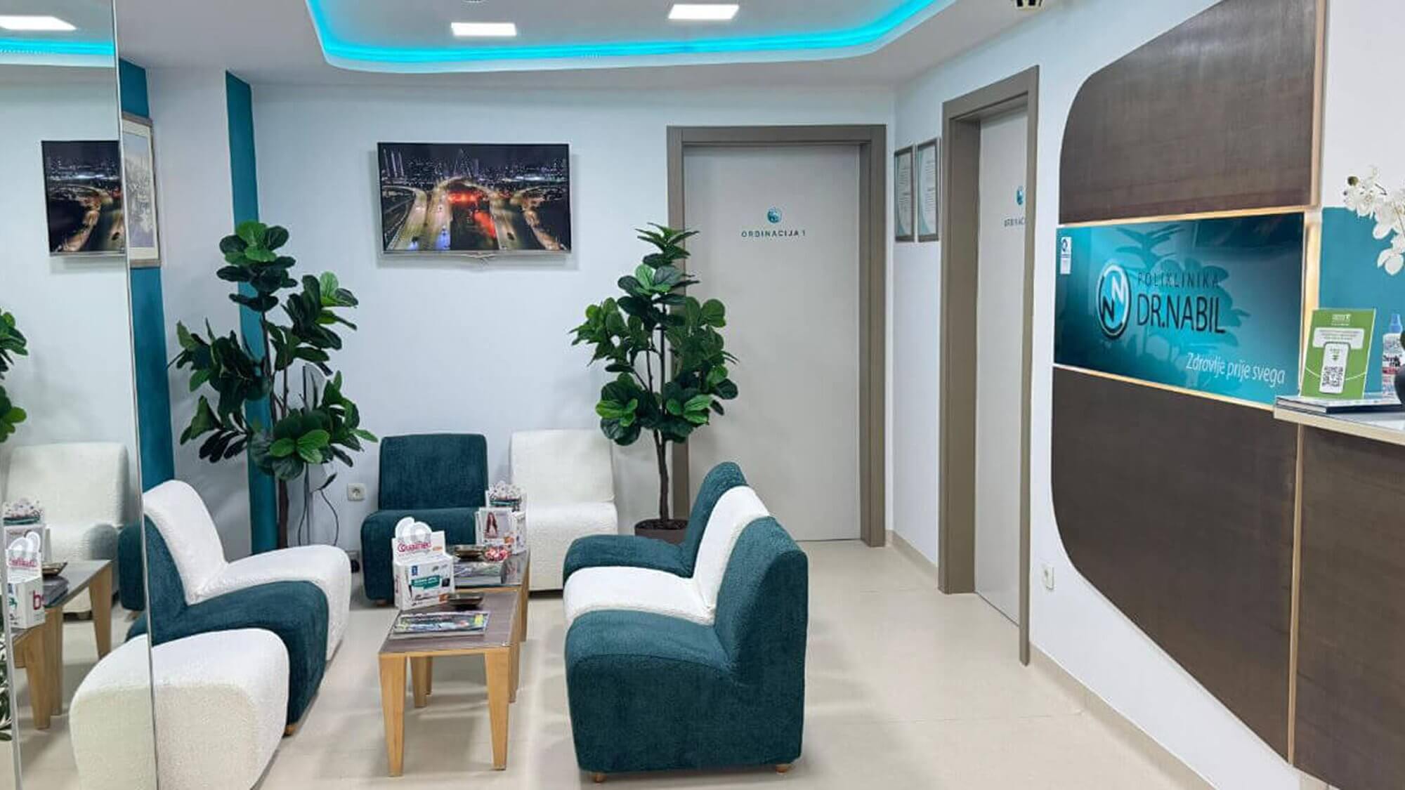 čekaonica u poliklinici dr. nabil