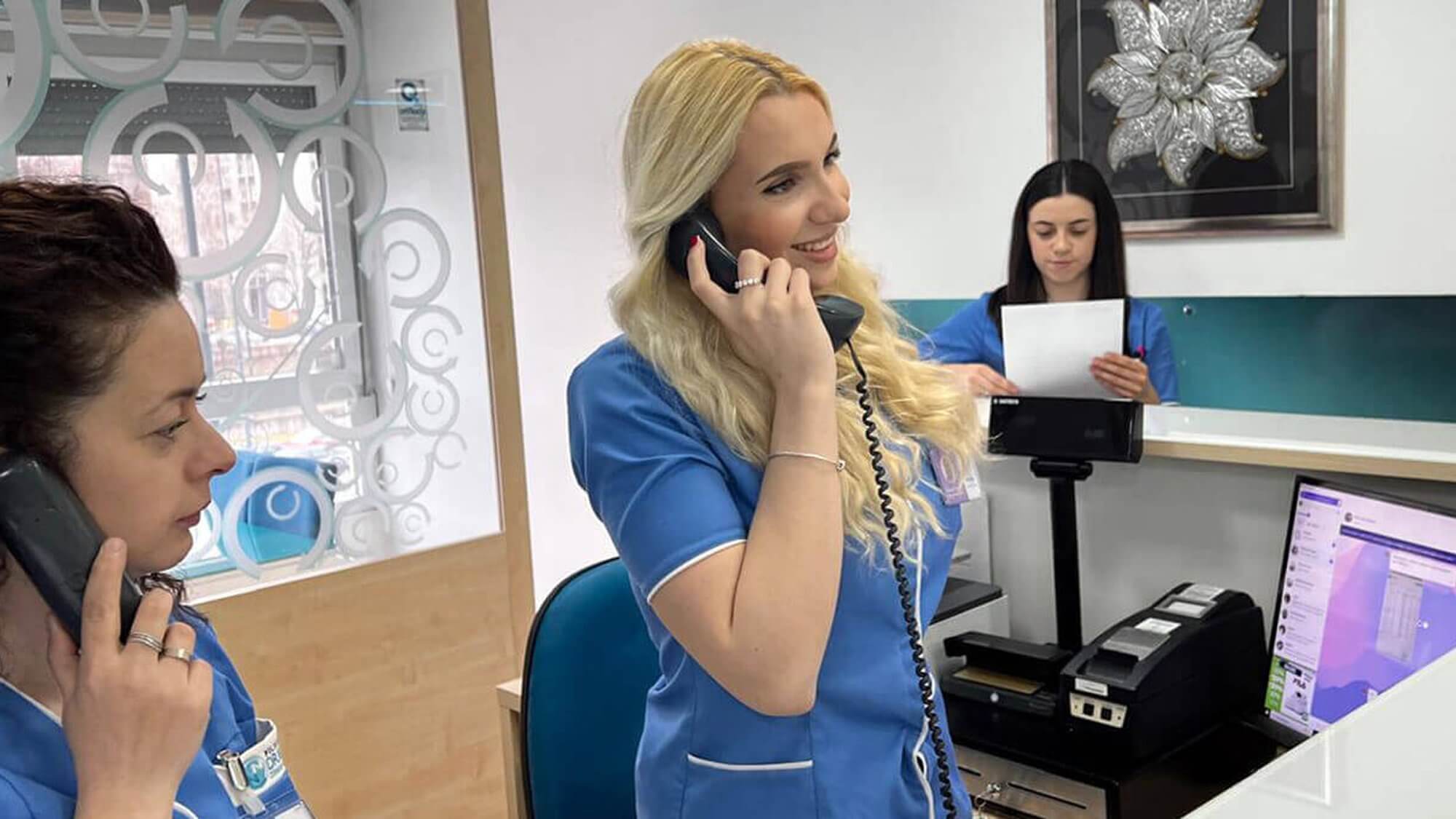 osoblje i recepcija poliklinike dr. nabil