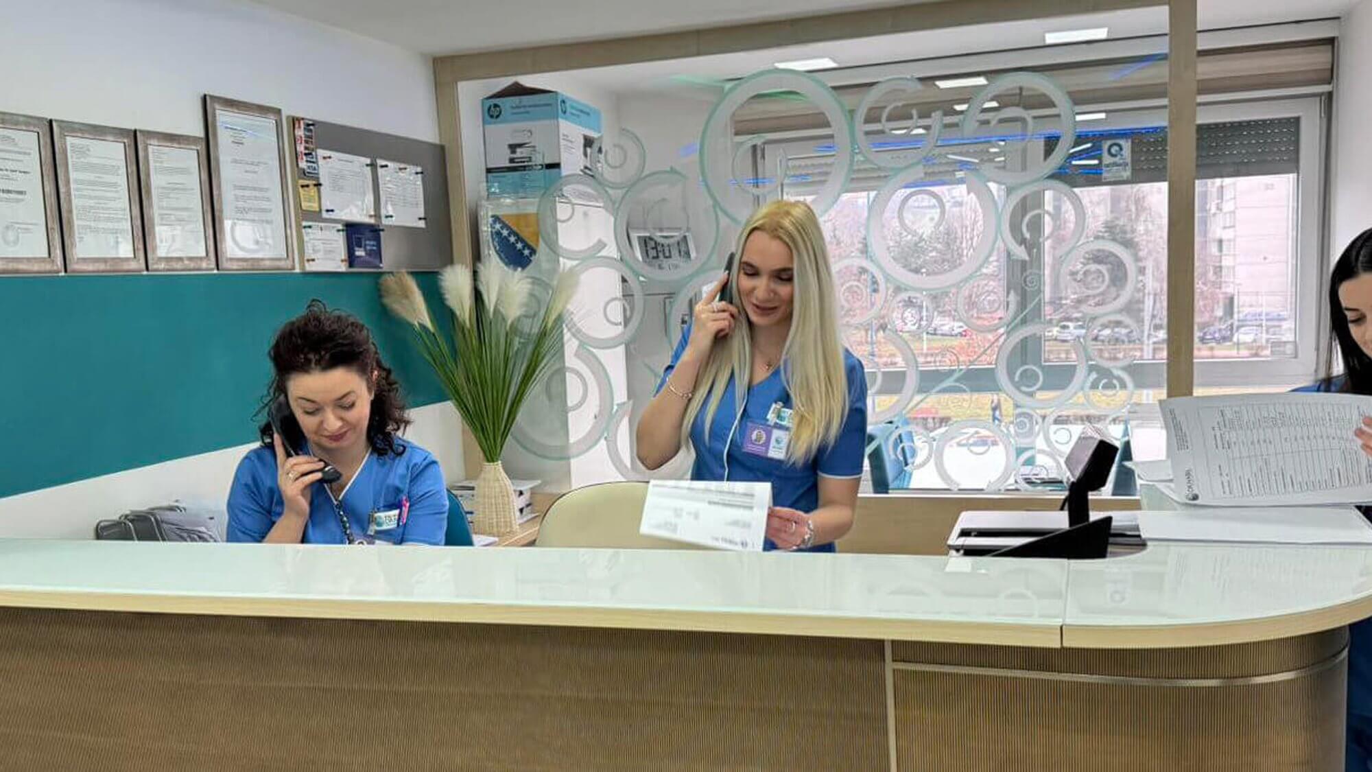 recepcijia sa osobljem u poliklinici dr. nabil